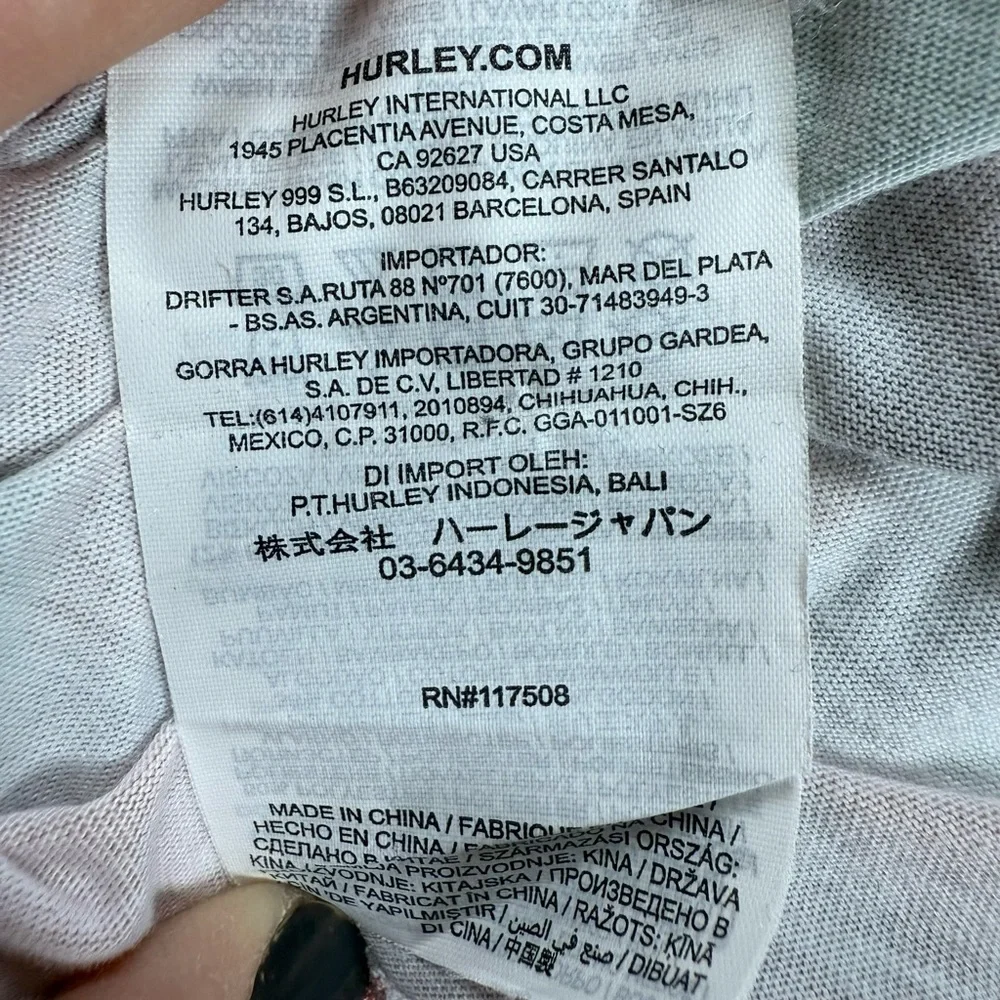 Hurley Tie-Dye Sleeveless T-Shirt Dress - Coral and Mint Size Small - Picture 6 of 7